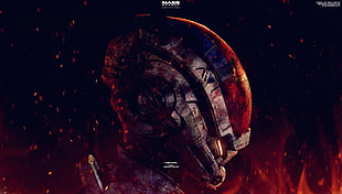helmet digital artwork, Mass Effect, Mass Effect: Andromeda, Andromeda Initiative HD wallpaper