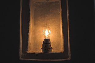 clear incandescent bulb, Lamp, Lighter, Lighting