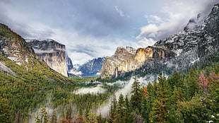 brown rocky mountain, nature, landscape HD wallpaper