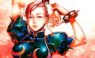 Chun Li illustration, Ryo Iwai, Chun-Li, Street Fighter, digital art