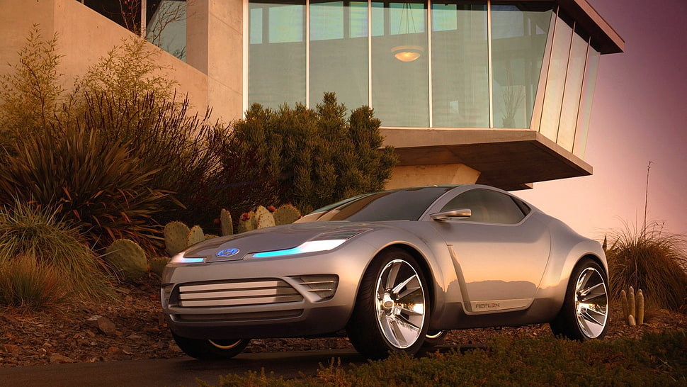 silver coupe, car HD wallpaper