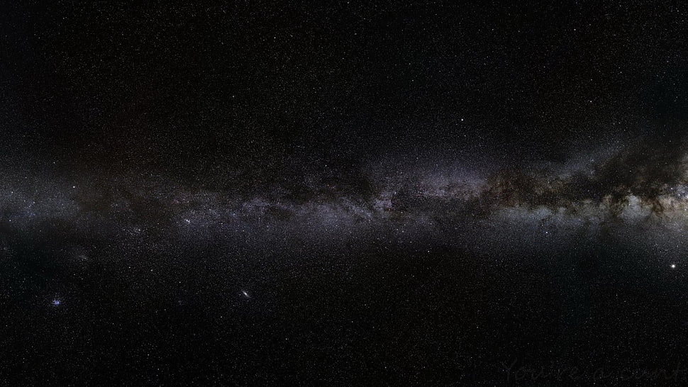 Milky Way galaxy, space HD wallpaper