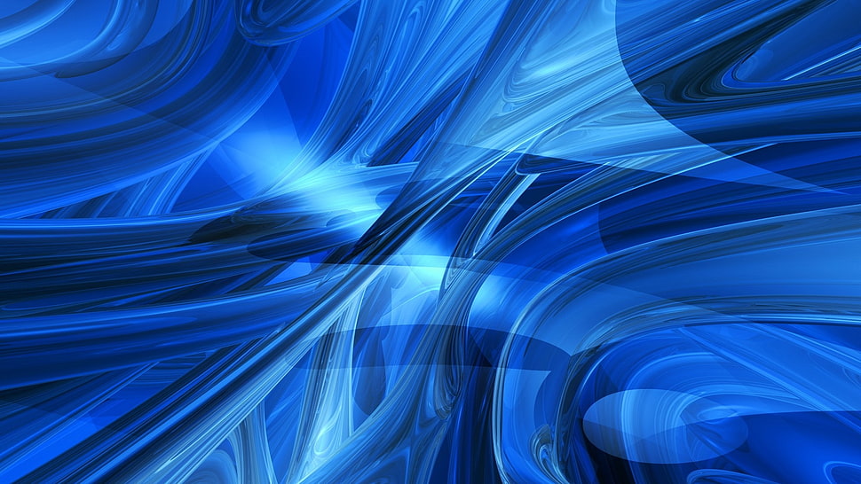 blue abstract digital wallpaper HD wallpaper