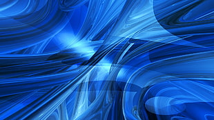 blue abstract digital wallpaper