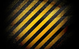 yellow and black striped cloth, abstract HD wallpaper