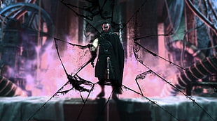 character wallpaper, Batman: Arkham City, video games, Rocksteady Studios, broken HD wallpaper