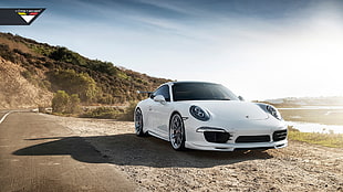 white Coupe, Porsche 911 Carrera S, Porsche Carrera 4, car, white cars