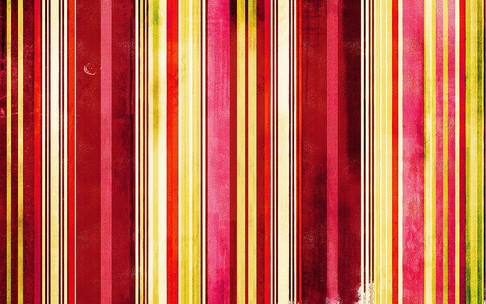 red, yellow, and black stripe artwork HD wallpaper