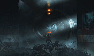 game digital wallpaper, futuristic HD wallpaper