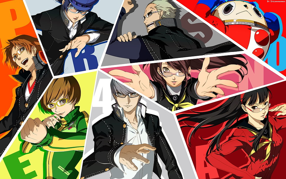 Persona 4 wallpaper, Persona series, Chie Satonaka, Rise Kujikawa, manga HD wallpaper