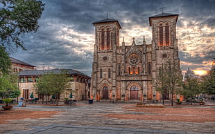 brown and gray Cathedral during sunset