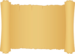 beige scroll illustration