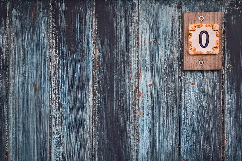 brown and blue wooden panel HD wallpaper