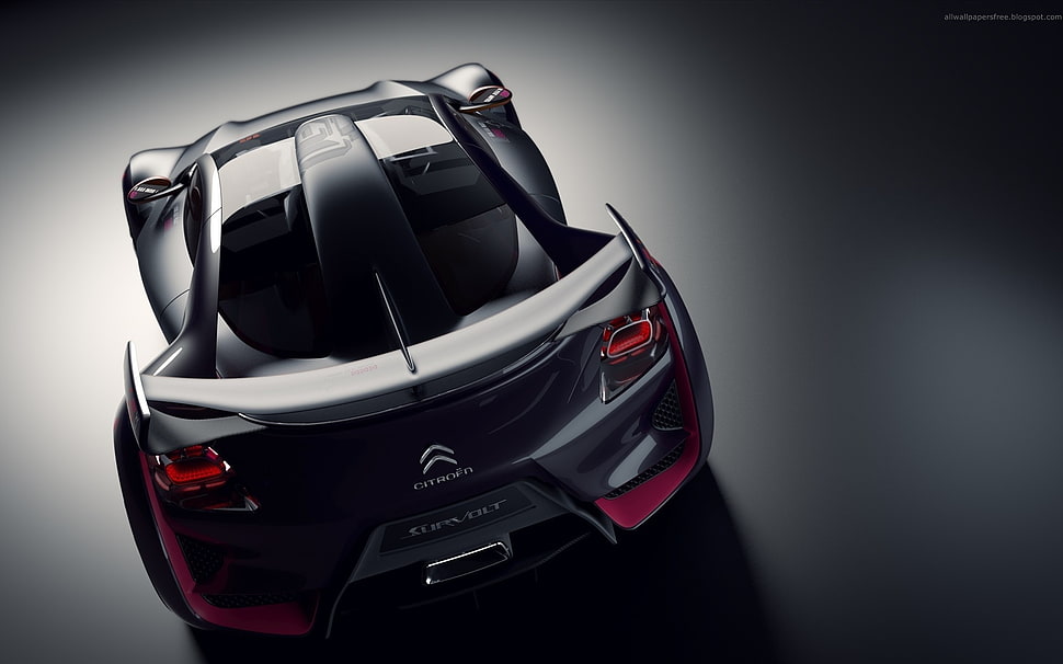 black and red full-face helmet, car, Citroën HD wallpaper