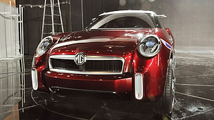red MG vehicle, MG Icon, concept cars HD wallpaper