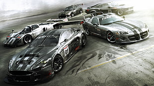five sports car game wallpaper