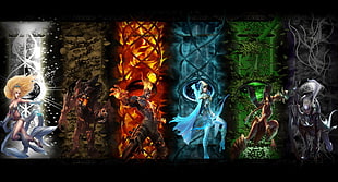 League of Legends, Janna (League of Legends), Brand lol, Ashe HD wallpaper
