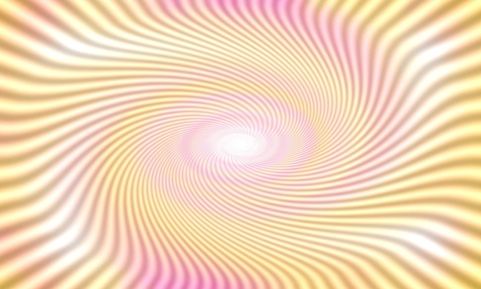 yellow and pink spiral optical illusion HD wallpaper