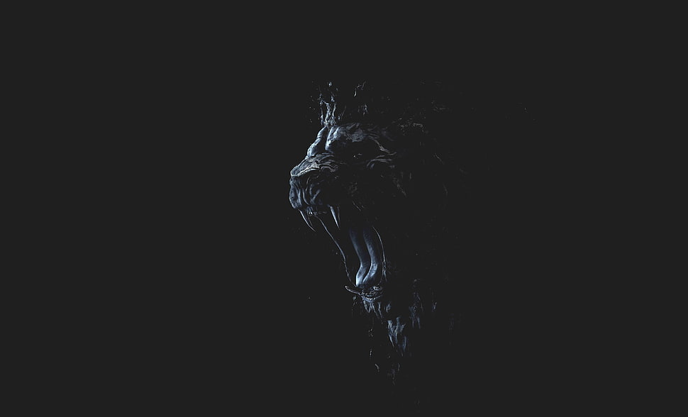 lion background, simple background, simple, lion HD wallpaper