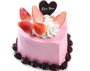 pink straberry cake