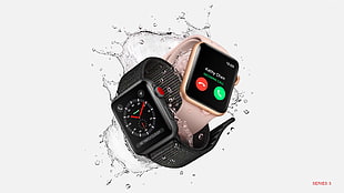 black and silver Smartwatches
