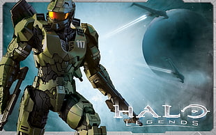 Halo legends illustration, Halo, Master Chief, Xbox, video games