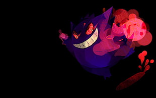 purple and red Pokemon digital wallpaper HD wallpaper