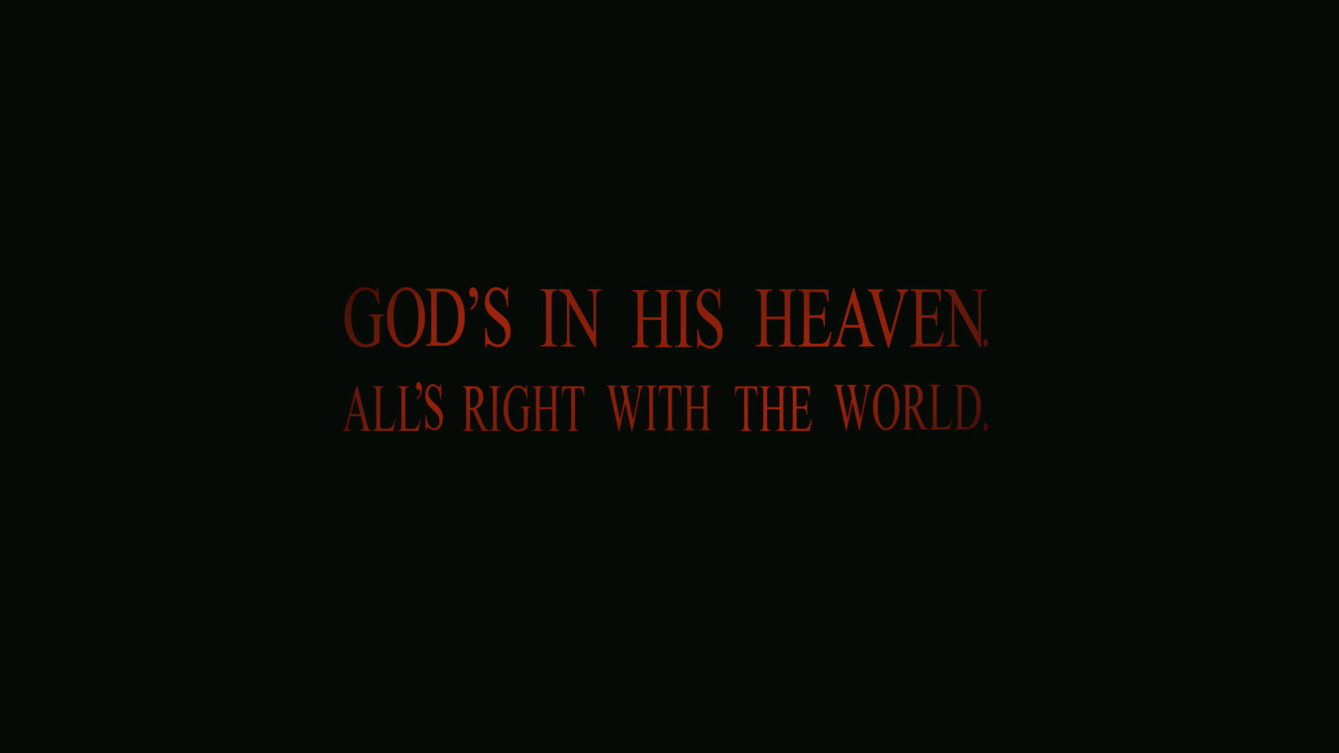 God's in his heaven All's right with the world text, anime, Neon Genesis Evangelion, text, simple background