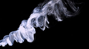 smoke on black background HD wallpaper