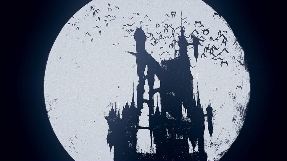 black castle illustration, Castlevania, Netflix, TV, video games HD wallpaper