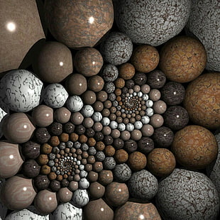 assorted stones, abstract