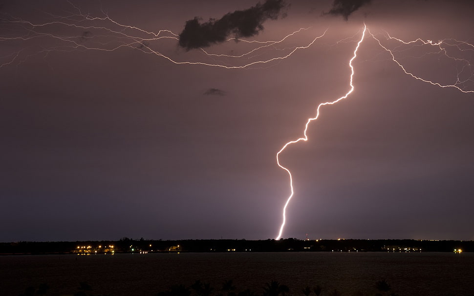 lightning wallpaper, lightning, night HD wallpaper