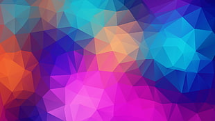 multicolored digital wall paper