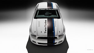 white Ford Mustang Shelby, car