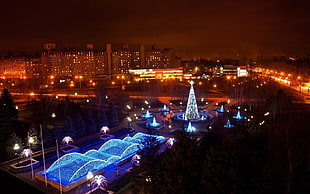 Krivoy rog,  Night city,  New year,  Beauty