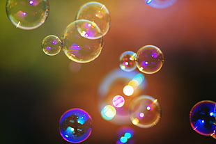 bubbles flying