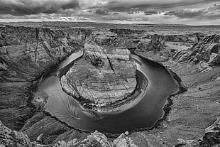 grayscale  Grand Canyon  Arizona, United States HD wallpaper