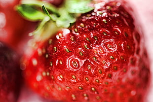 close-up photo of ripe strawberry