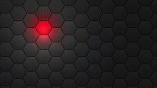 red hex pad illustration