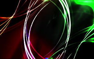 black and multi-colored digital wallpaper