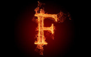 red and white glass pendant lamp, fire, typography