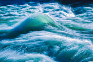 close up of sea wave painting, yellowstone national park HD wallpaper