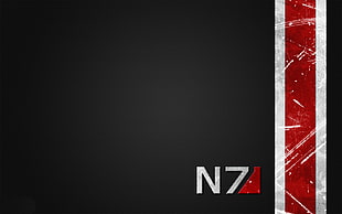 N7 logo, Mass Effect, N7, artwork, video games