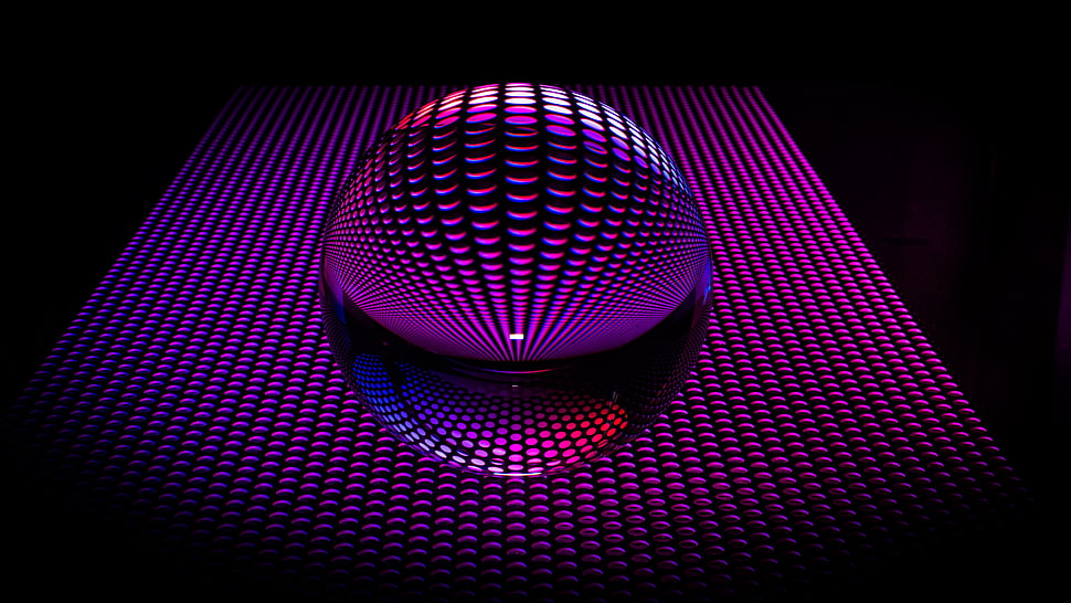 purple ball, Ball, Sphere, Circles HD wallpaper