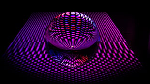 purple ball, Ball, Sphere, Circles