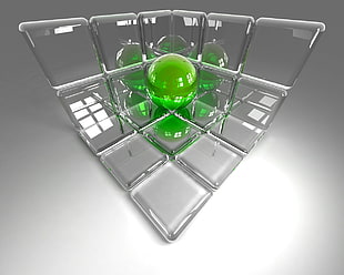 clear glass rack
