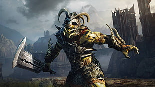 knight with sword wallpaper, Middle-earth: Shadow of Mordor, video games