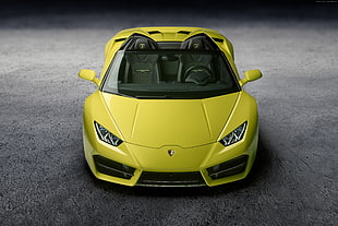 yellow Lamborghini Gallardo HD wallpaper