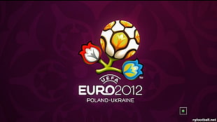 black and red crew-neck shirt, EURO 2012, Poland, Ukraine HD wallpaper