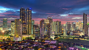HDR photo of cit, Jakarta, city, cityscape